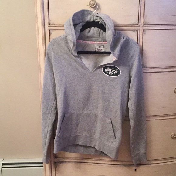 PINK Victoria's Secret Tops - VS Pink JETS Hoodie. Excellent condition